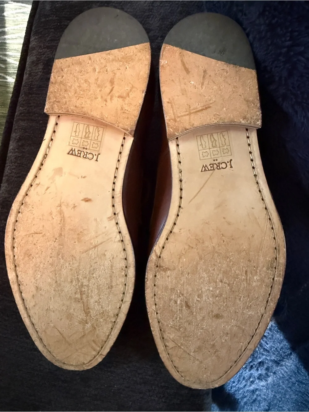 J. Crew Chestnut Brown Leather Derby Shoes